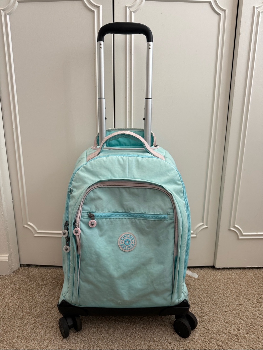 Kipling New Zea Metallic 15" Laptop Rolling Backpack